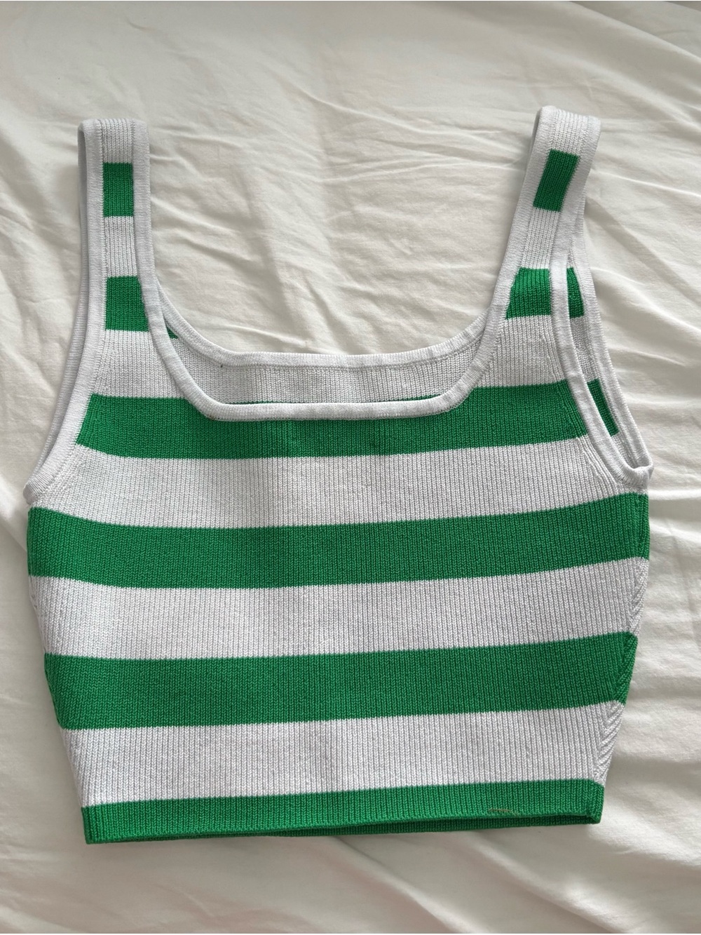 Babaton Sculpt Knit Squareneck Cropped Tank Size XS